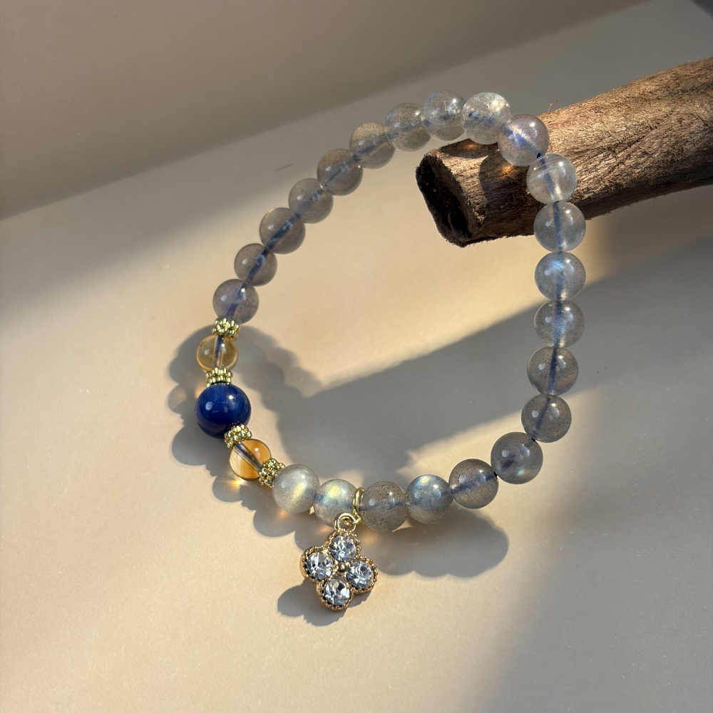 Moonstone Lapis Lazuli Citrine Balance Bracelet