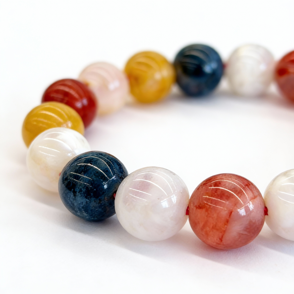Multicolor Agate Protection Balance Bracelet