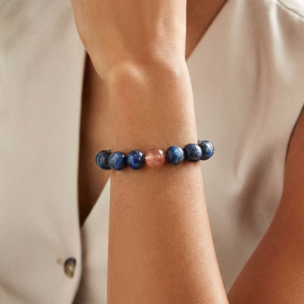 Rose Quartz Kyanite Love Harmony Bracelet