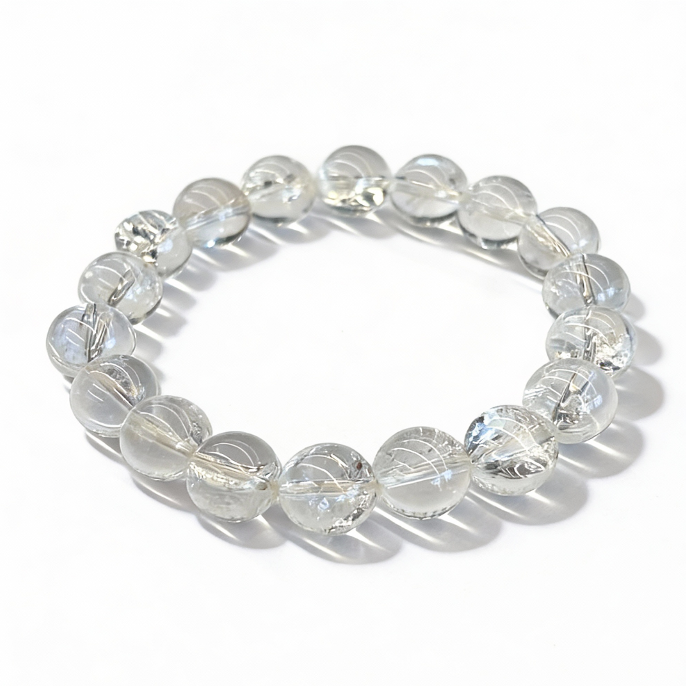 Ice-Crack Clear Quartz Clarity Bracelet