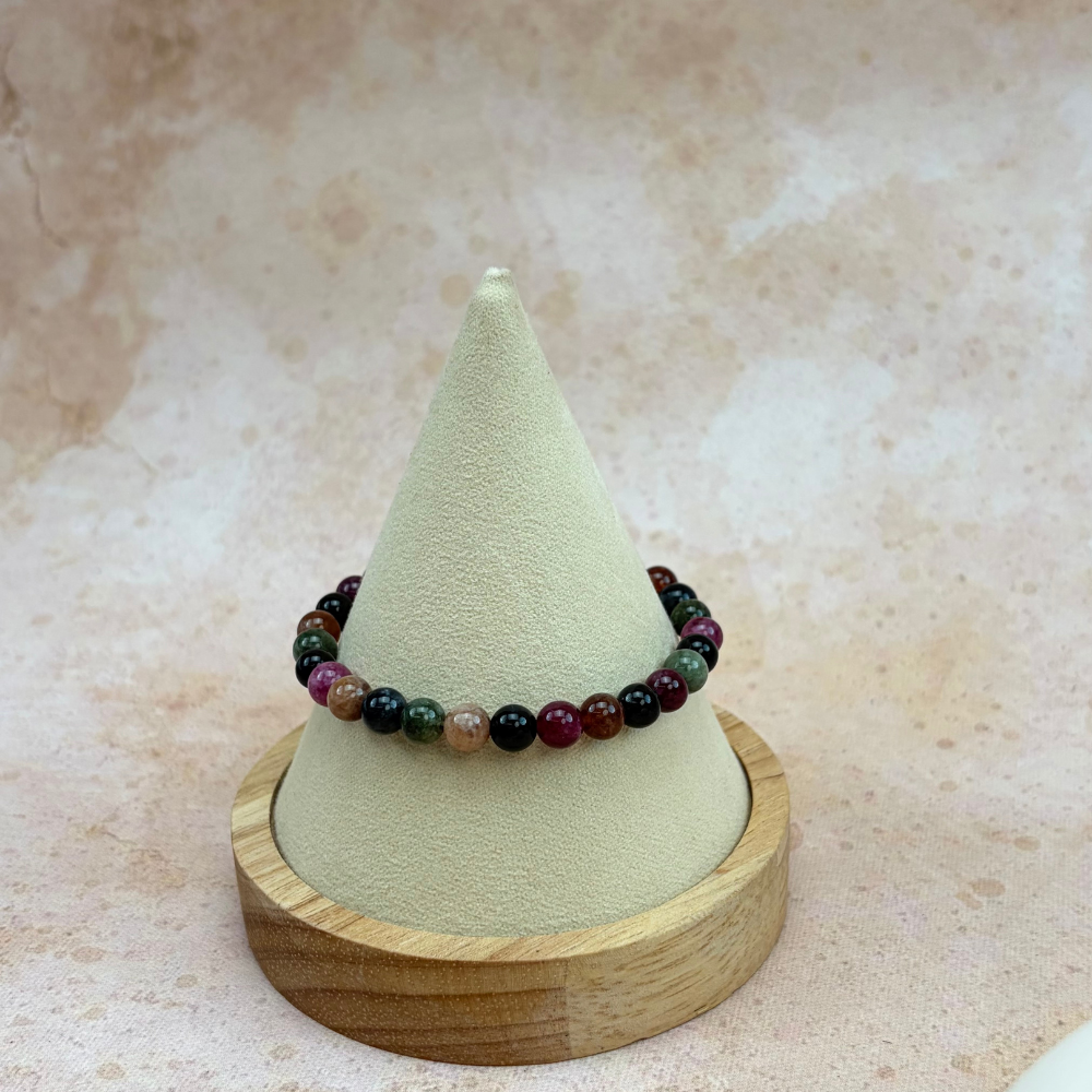 Multi-Color Tourmaline Healing Energy Protection Bracelet