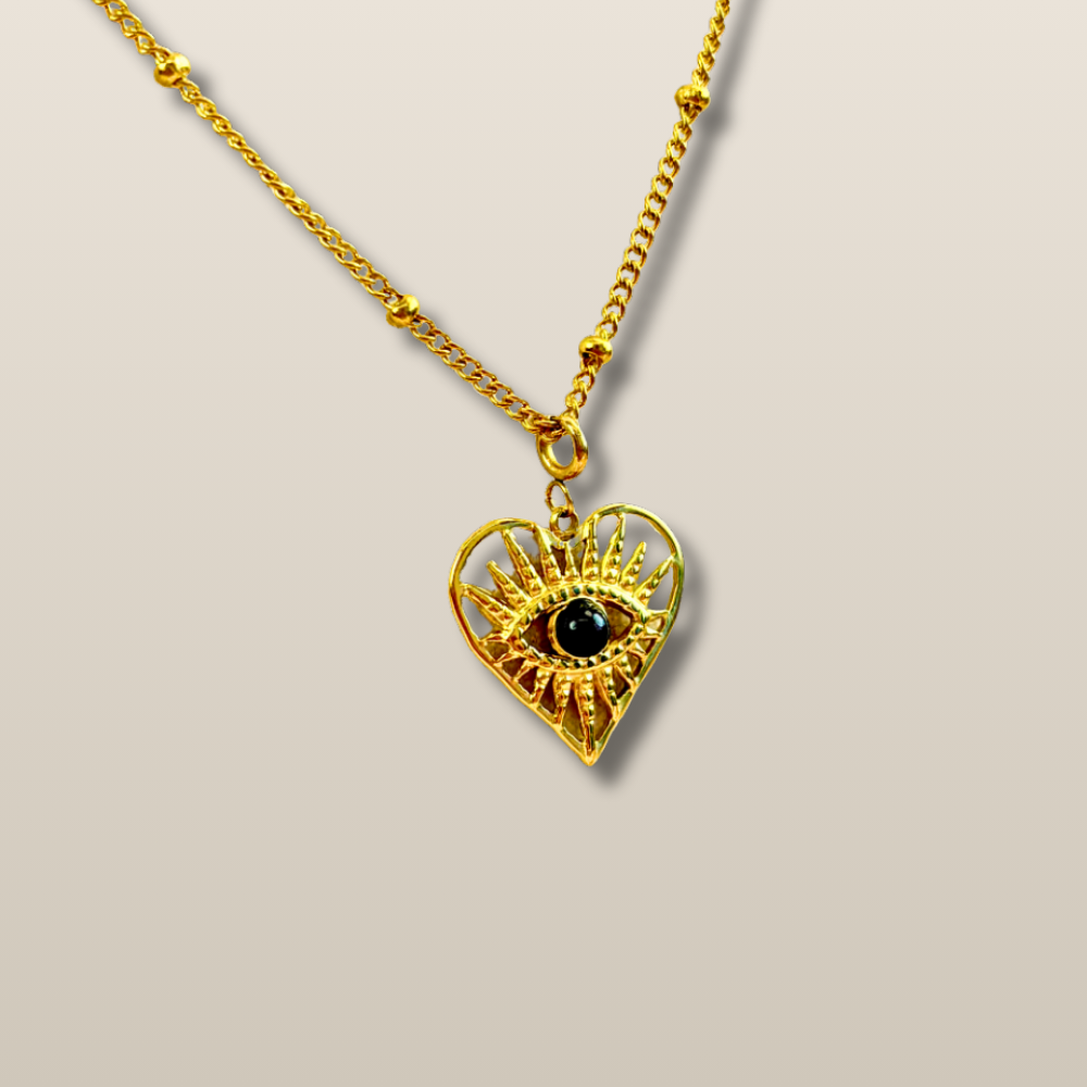 Evil Eye Heart Radiance Protection Necklace
