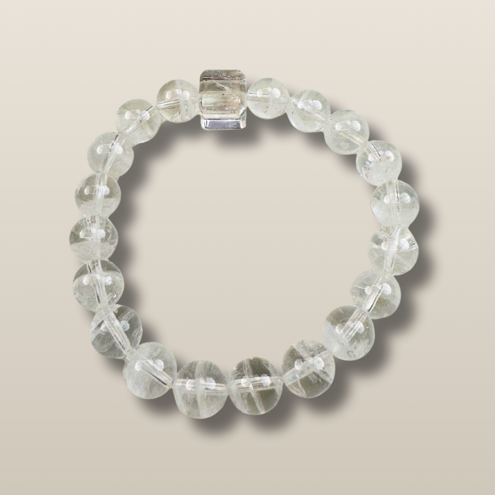 Clear Quartz Silver Clarity Harmony Bracelet