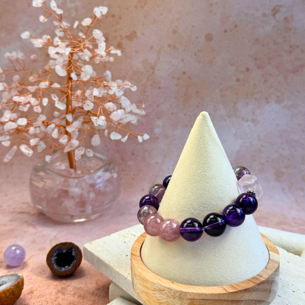 Amethyst Rose Quartz Harmony Bracelet