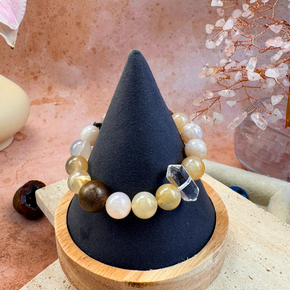 Citrine Clear Quartz Abundance Bracelet