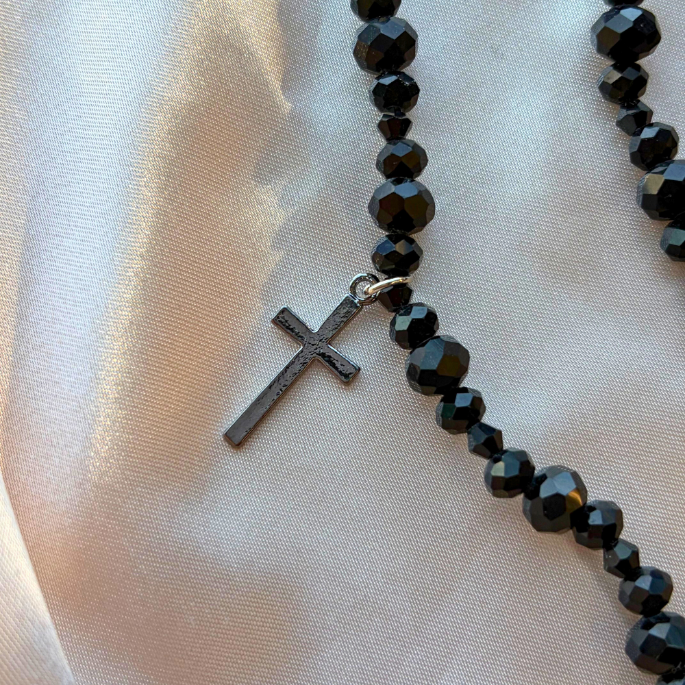 Metal Radiance Protection Layered Cross Necklace