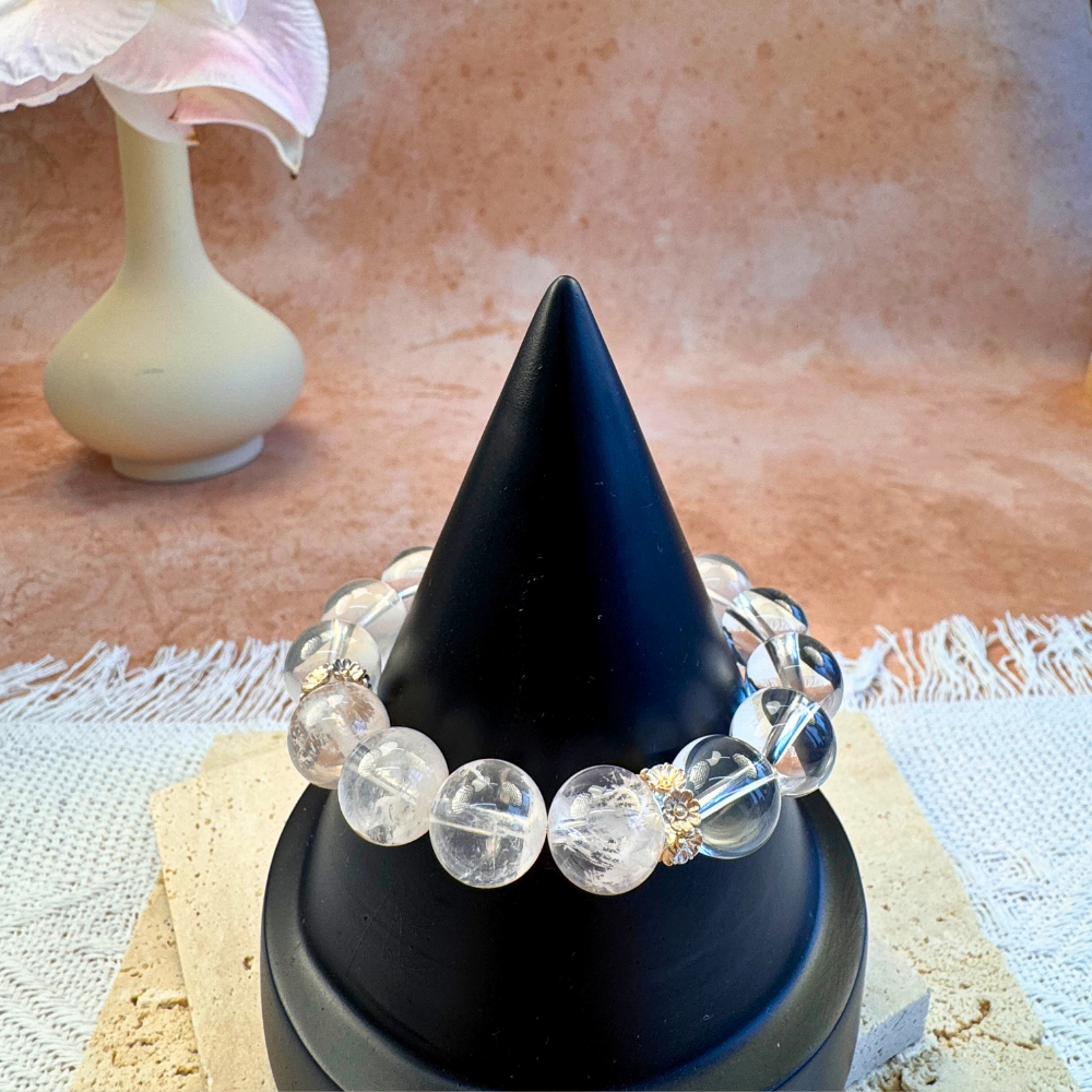 Rose Quartz Clear Quartz Love Healing Bracelet