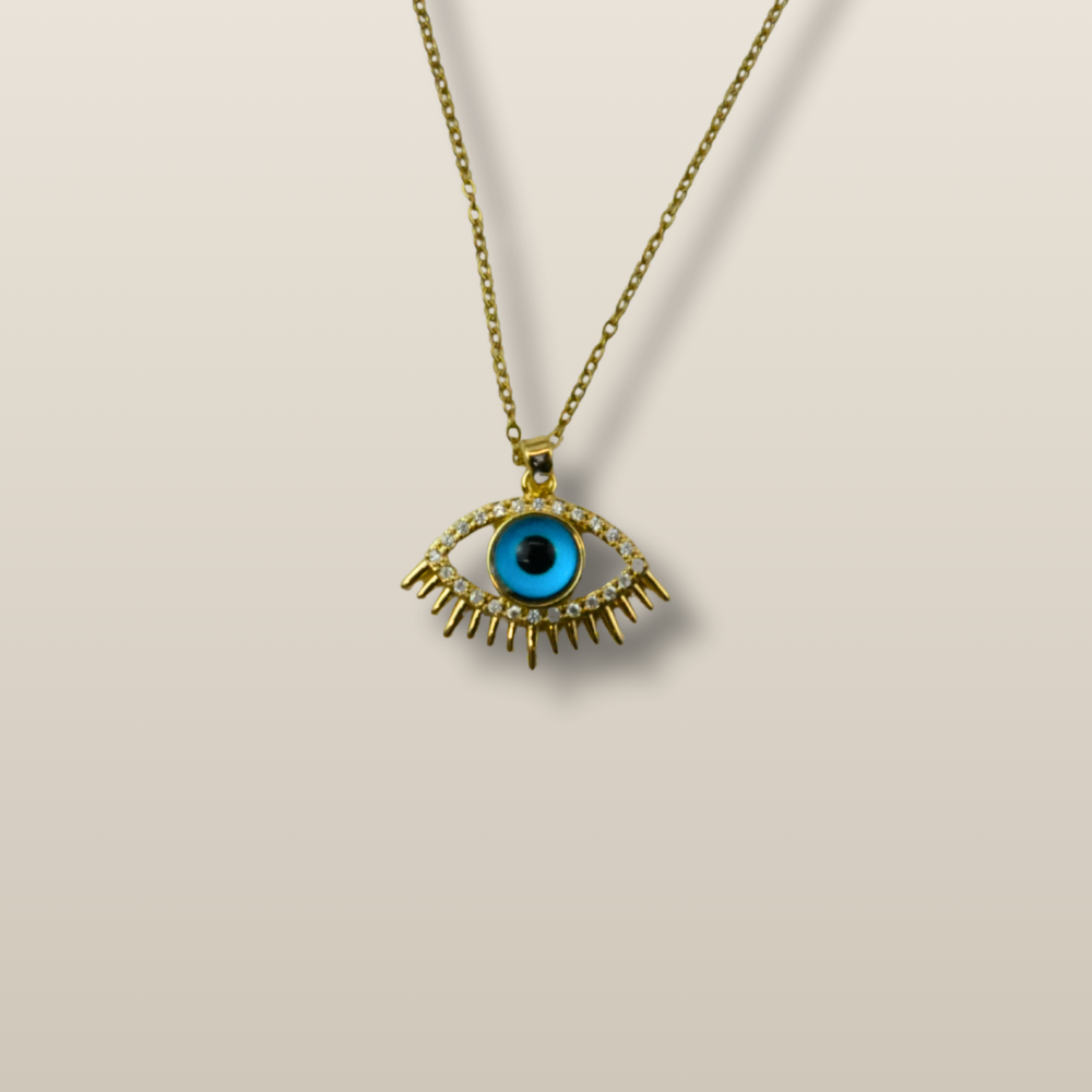 Evil Eye Protection Energy Crystal Necklace