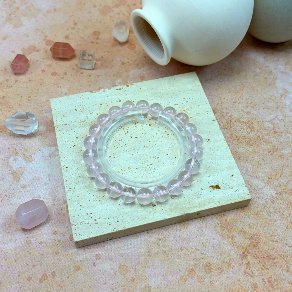 Rose Quartz Serenity Healing Crystal Bracelet