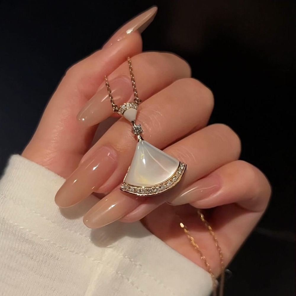 Crystal Ballerina Dress Necklace