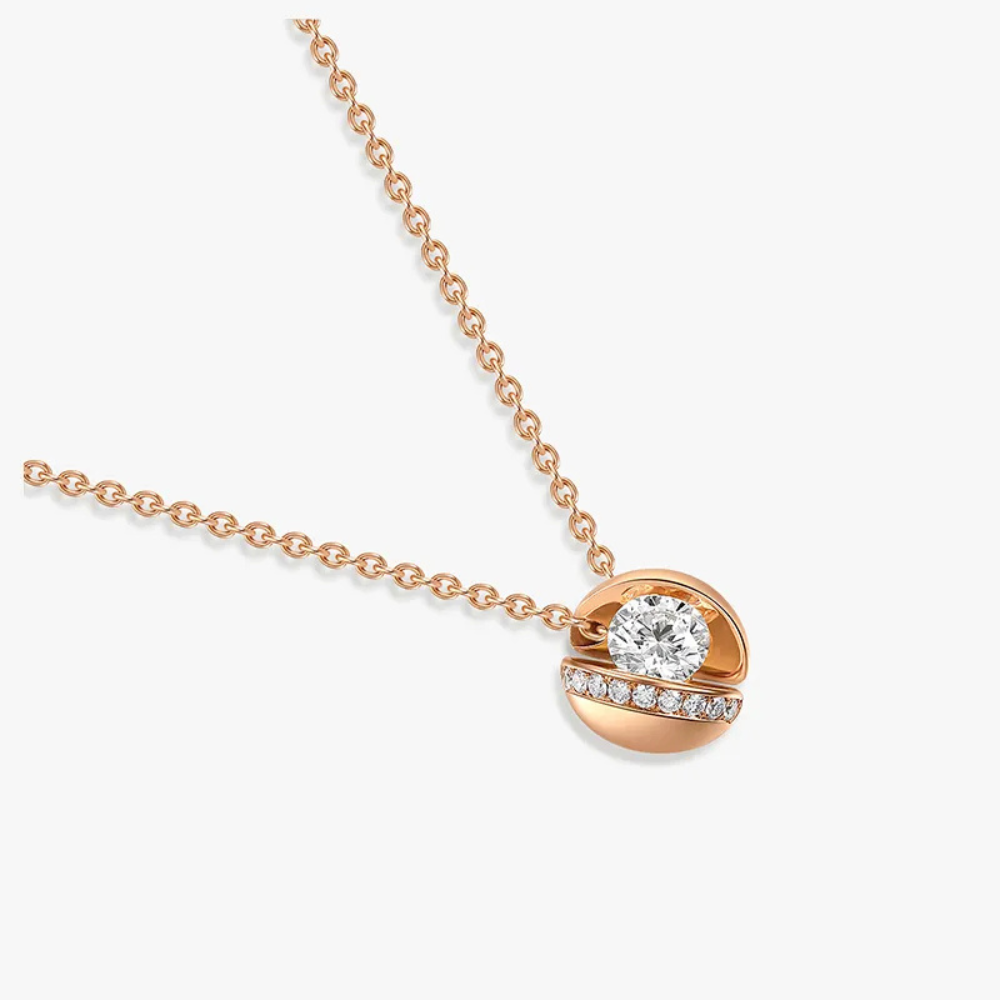 Floating Planet Lady Diamond Necklace
