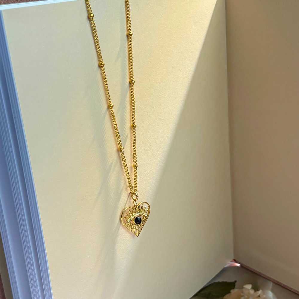 Evil Eye Heart Radiance Protection Necklace