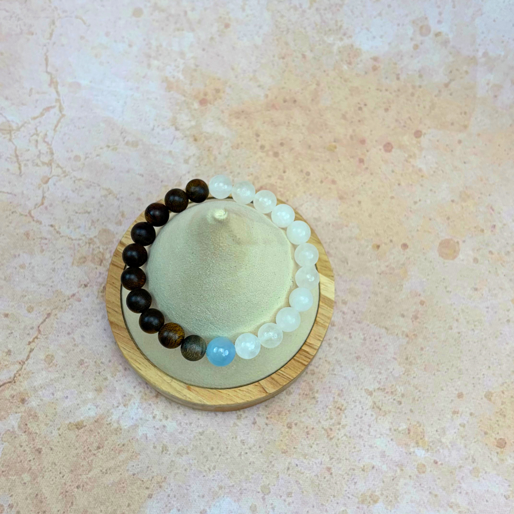 Moonstone Aquamarine Serenity Bracelet