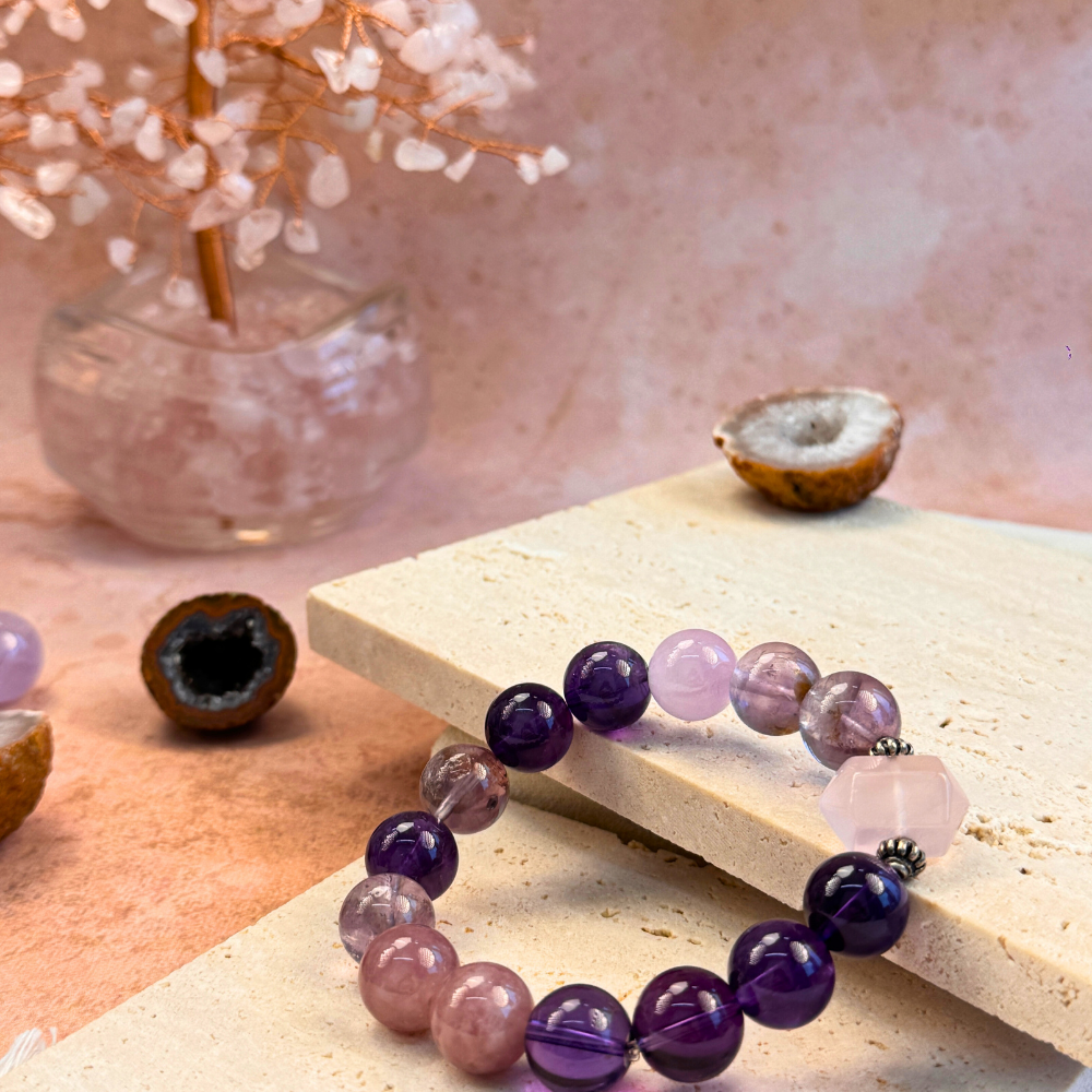 Amethyst Rose Quartz Harmony Bracelet