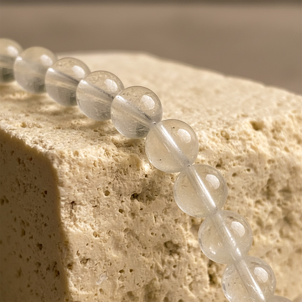 Clear Quartz Silver Clarity Harmony Bracelet