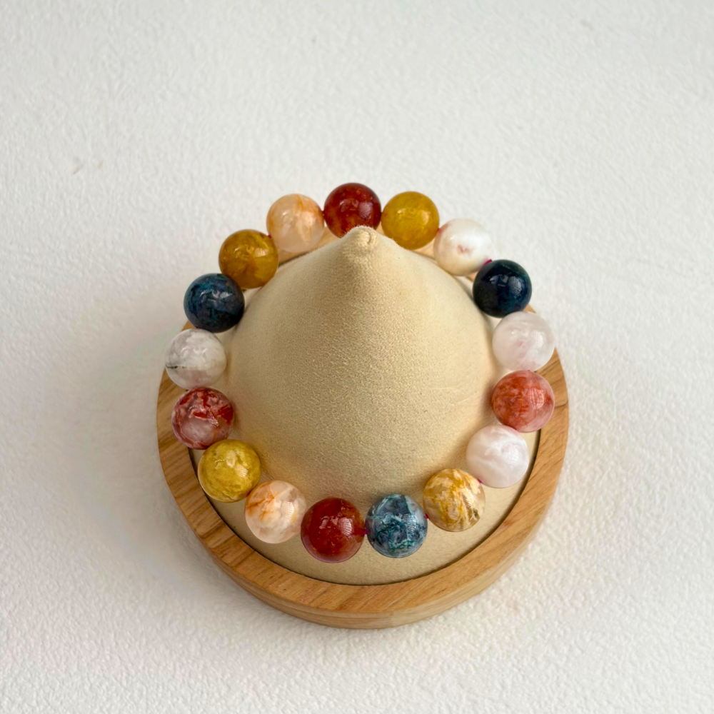 Multicolor Agate Protection Balance Bracelet