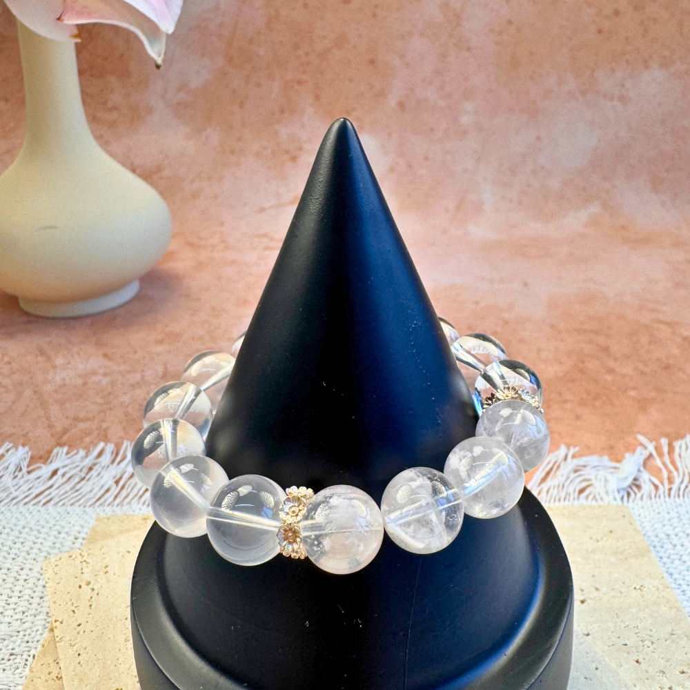 Rose Quartz Clear Quartz Love Healing Bracelet