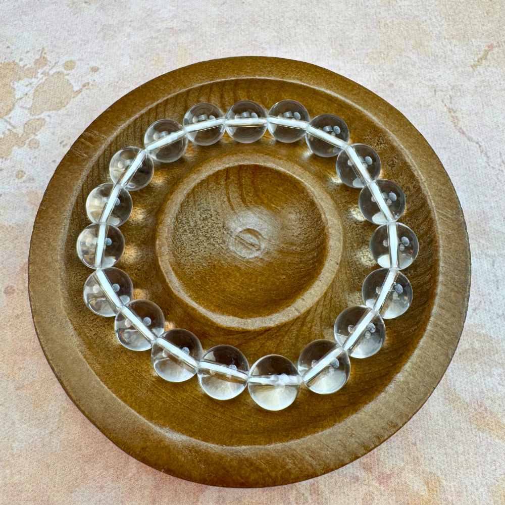 Ice-Crack Clear Quartz Clarity Bracelet