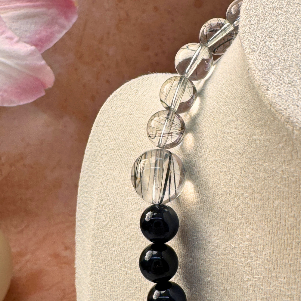 Obsidian Aquamarine Harmony Bracelet / Necklace