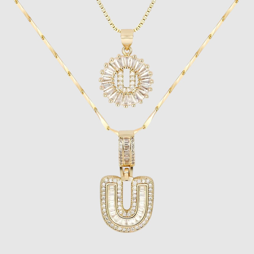 A–Z Lab Grown Diamond Plated Letter Necklace