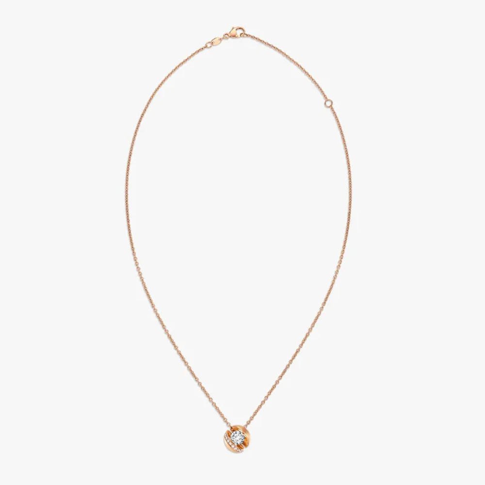 Floating Planet Lady Diamond Necklace