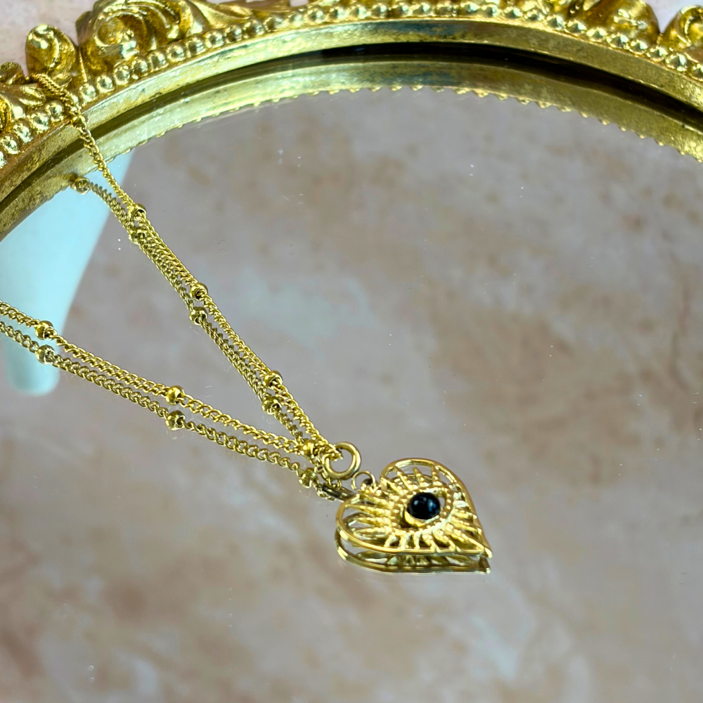 Evil Eye Heart Radiance Protection Necklace
