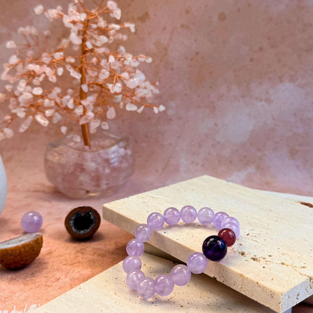 Amethyst Sunstone Spiritual Harmony Bracelet