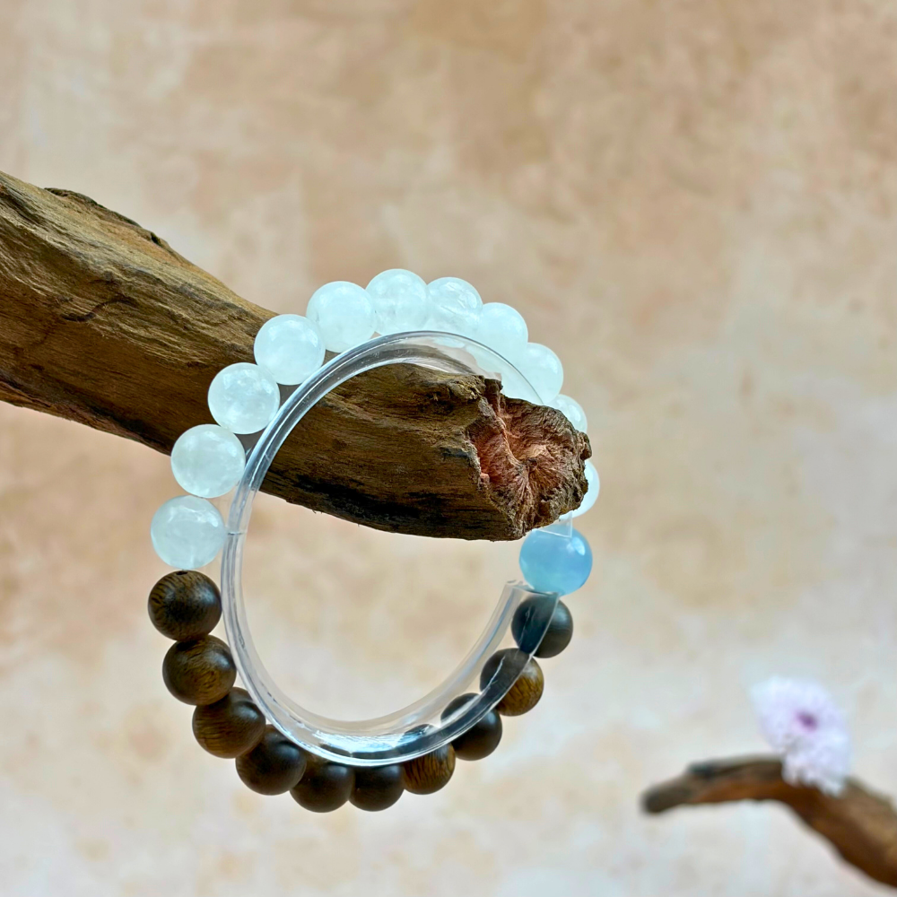 Moonstone Aquamarine Serenity Bracelet