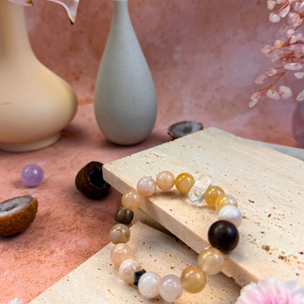 Citrine Clear Quartz Abundance Bracelet