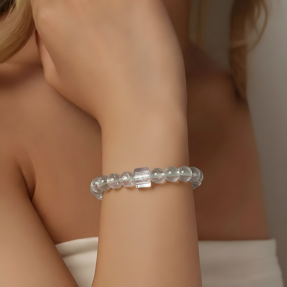Clear Quartz Silver Clarity Harmony Bracelet