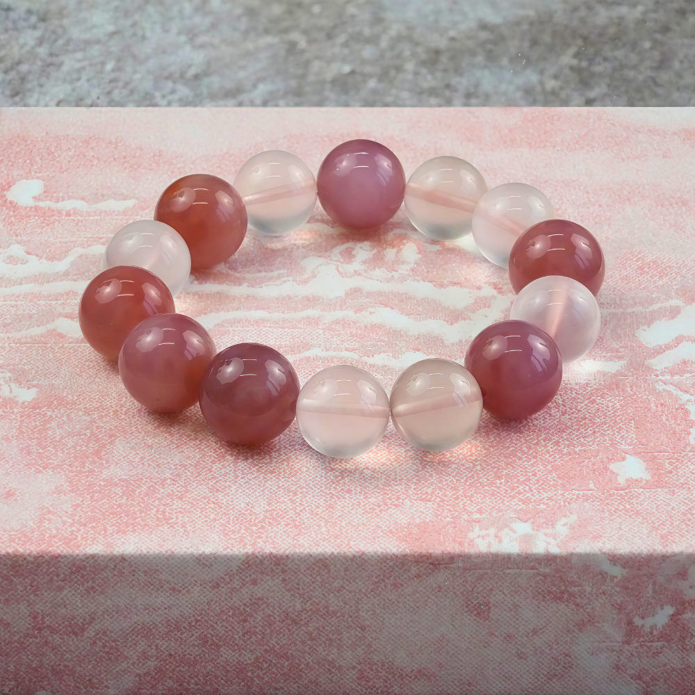 Rose Quartz Clear Quartz Love Harmony Bracelet