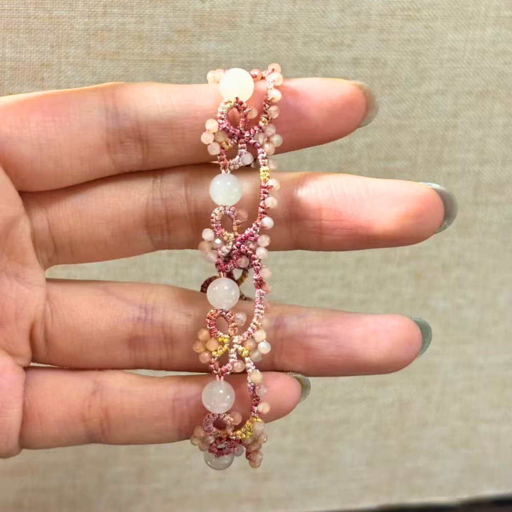 Handwoven Beads Threadwork Blossom Harmony Bracelet
