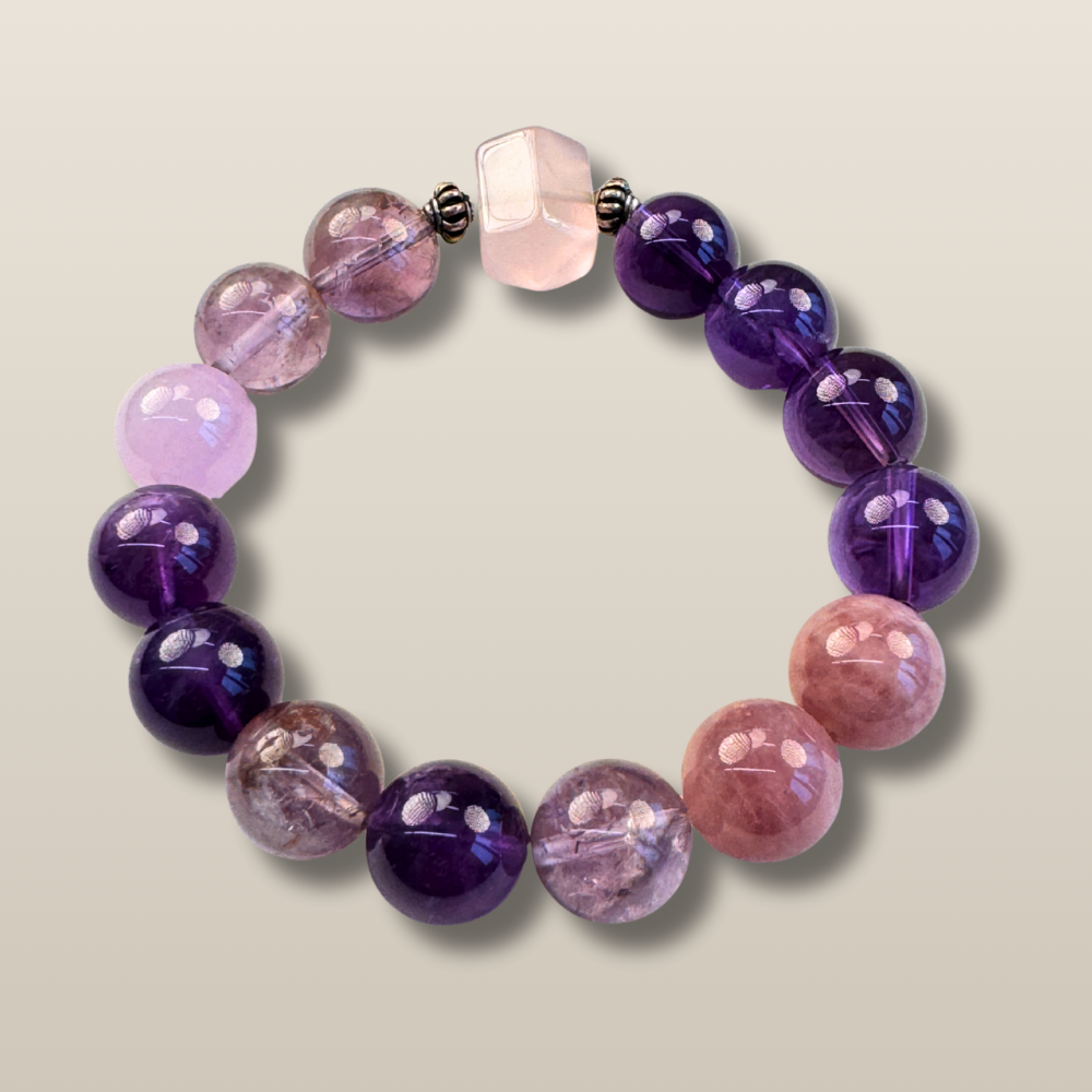 Amethyst Rose Quartz Harmony Bracelet