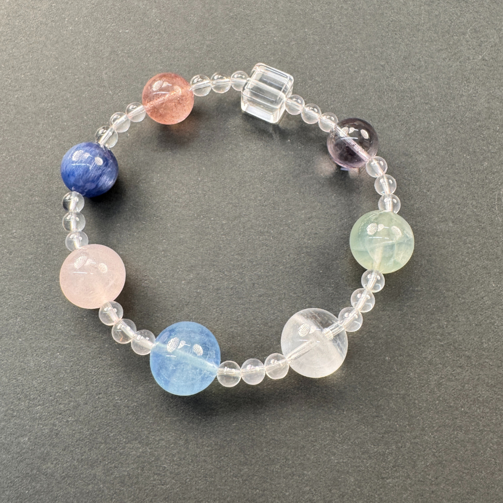 Rose Quartz Amethyst Lapis Lazuli Love Bracelet
