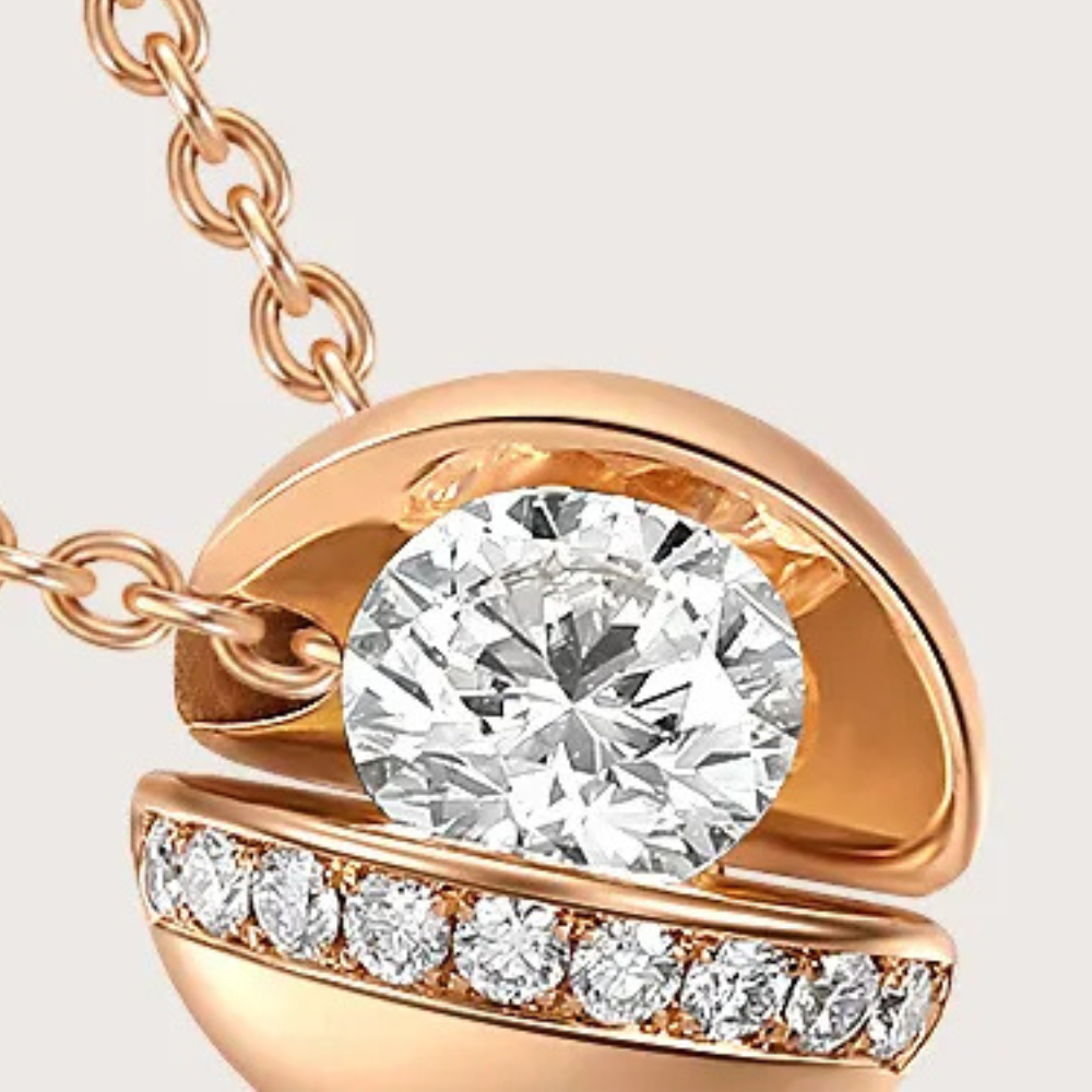 Floating Planet Lady Diamond Necklace