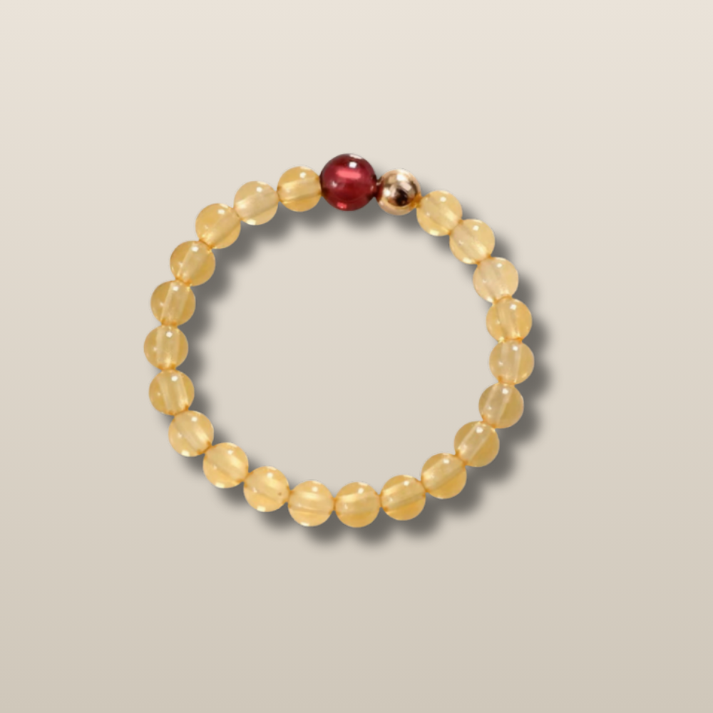 Citrine Garnet Radiance Harmony Ring
