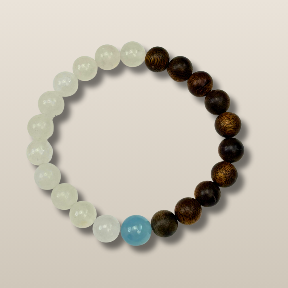 Moonstone Aquamarine Serenity Bracelet
