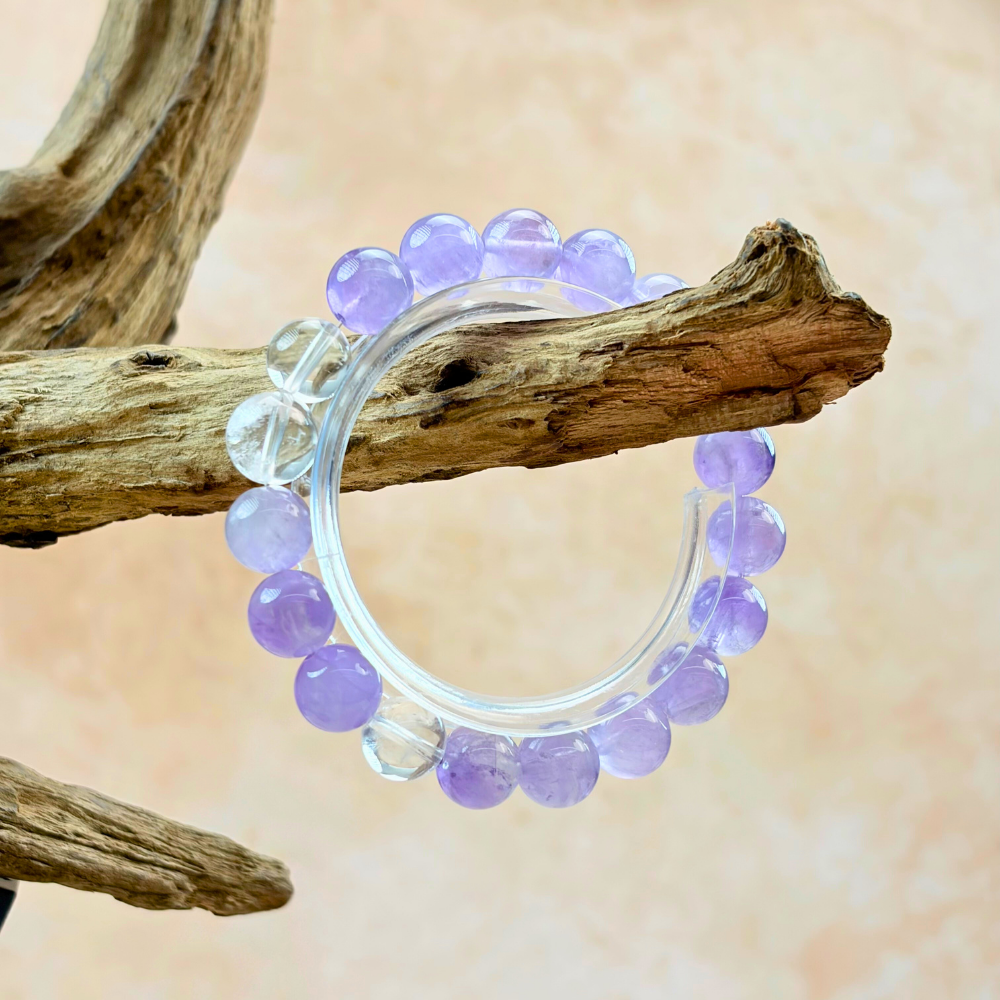Amethyst Clear Quartz Harmony Bracelet