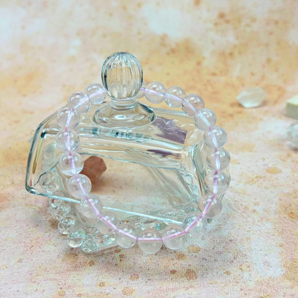 Rose Quartz Serenity Healing Crystal Bracelet