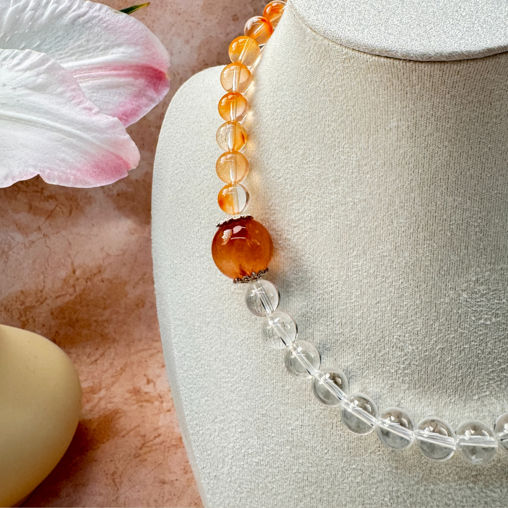 Red Hare’s Fur Quartz Silver Harmony Bracelet