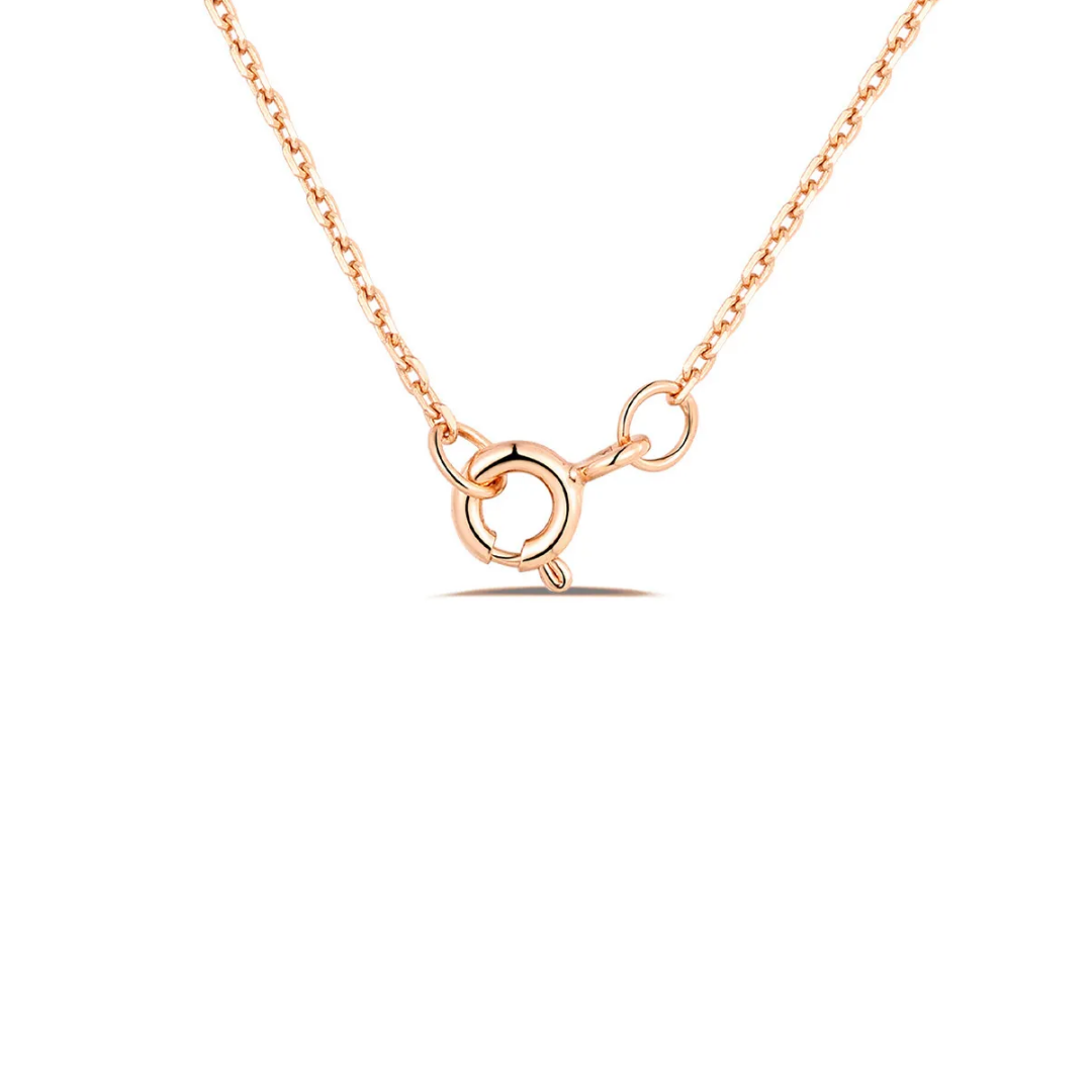 Eternal Four Leaf Clover Color Inlay Pendant Necklace