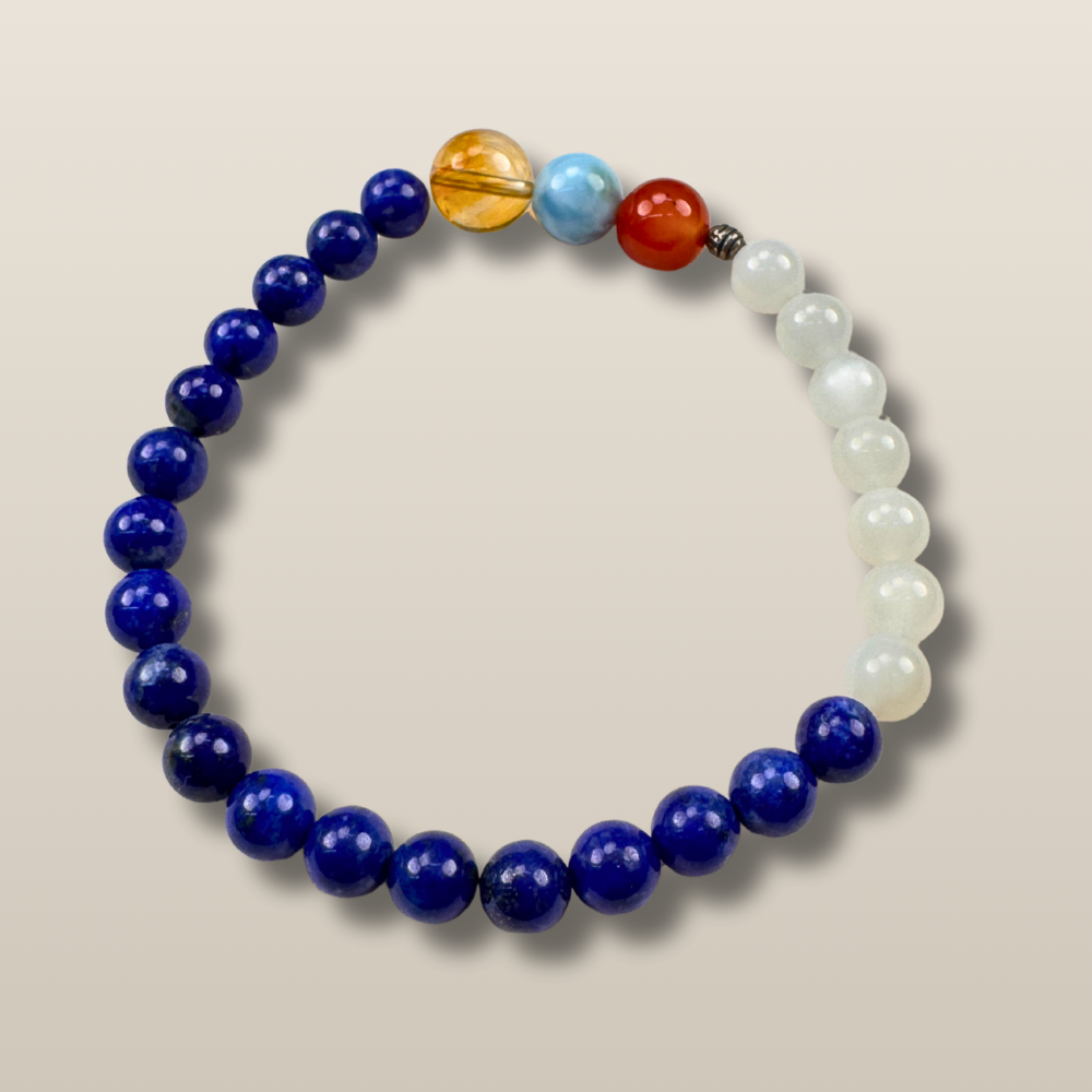 Lapis Lazuli Moonstone Communication Bracelet