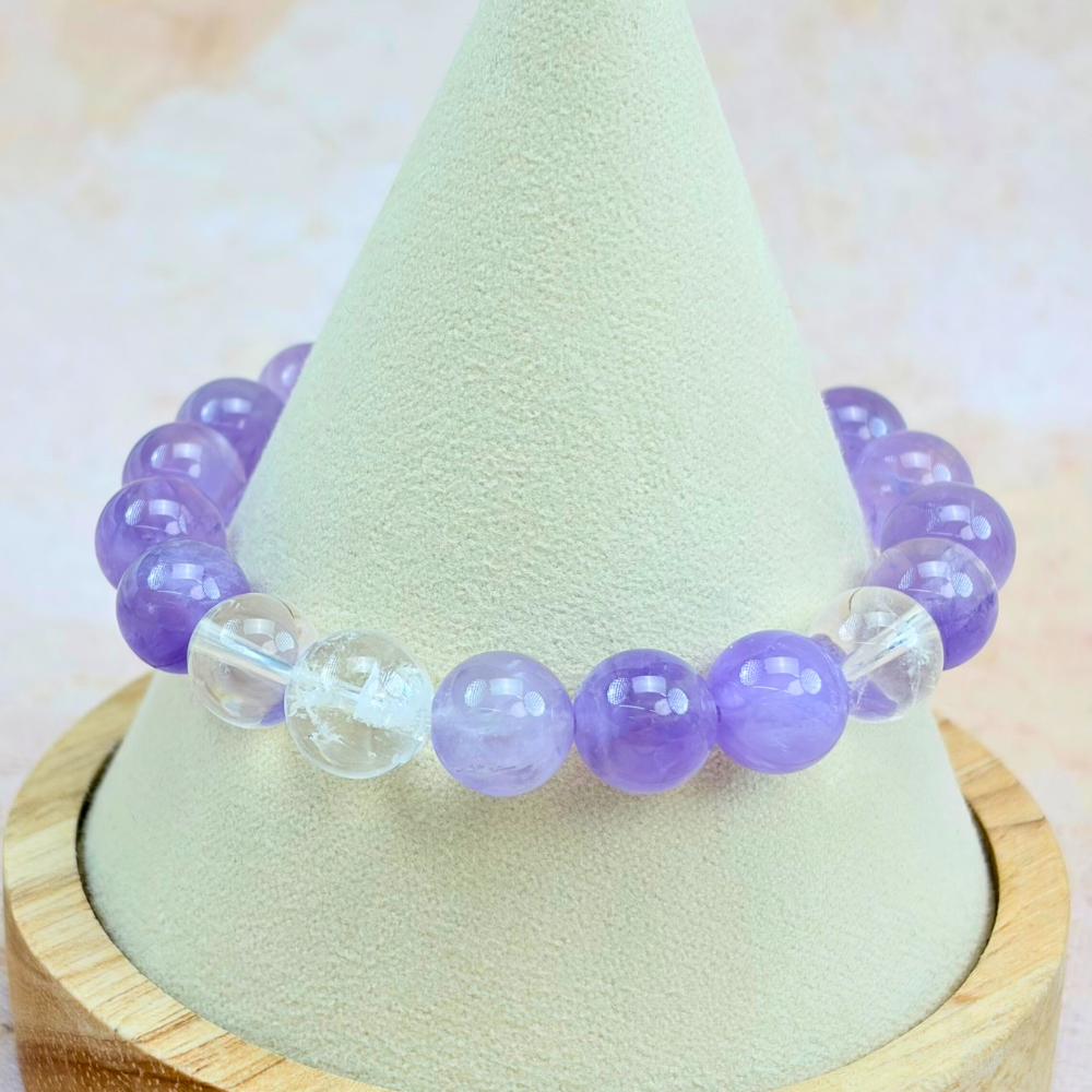 Amethyst Clear Quartz Harmony Bracelet