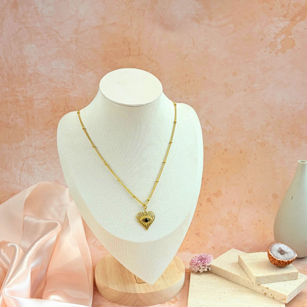 Evil Eye Heart Radiance Protection Necklace