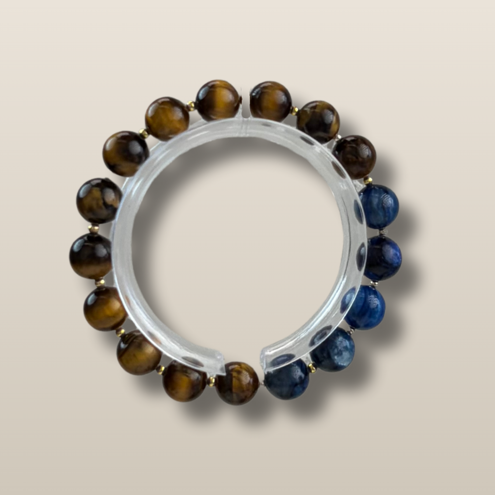 Tiger’s Eye Kyanite Courage Focus Bracelet