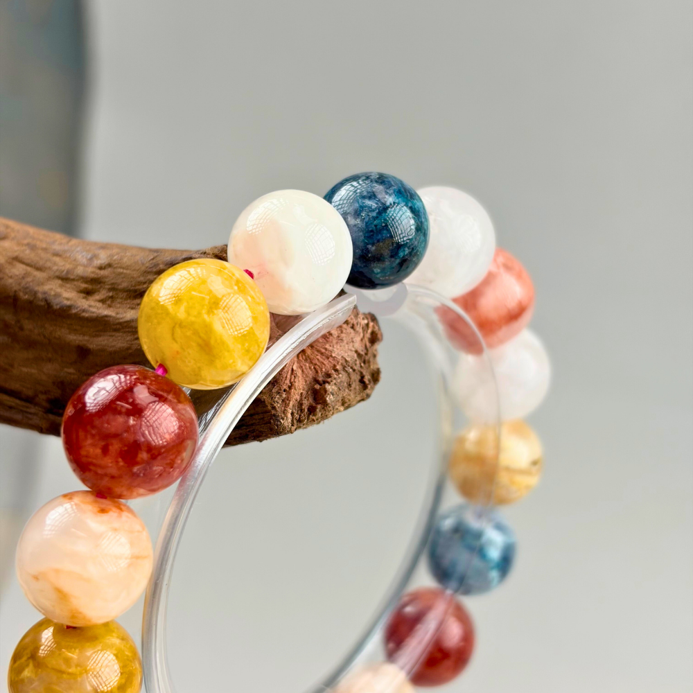 Multicolor Agate Protection Balance Bracelet