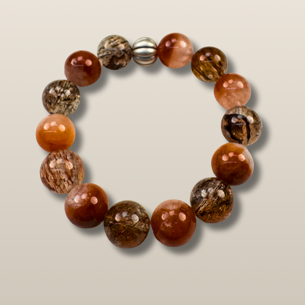 Red Rutilated Quartz Confidence Wealth Bracelet