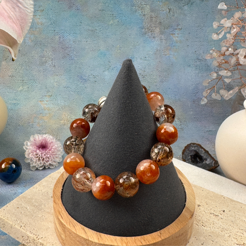 Red Rutilated Quartz Confidence Wealth Bracelet