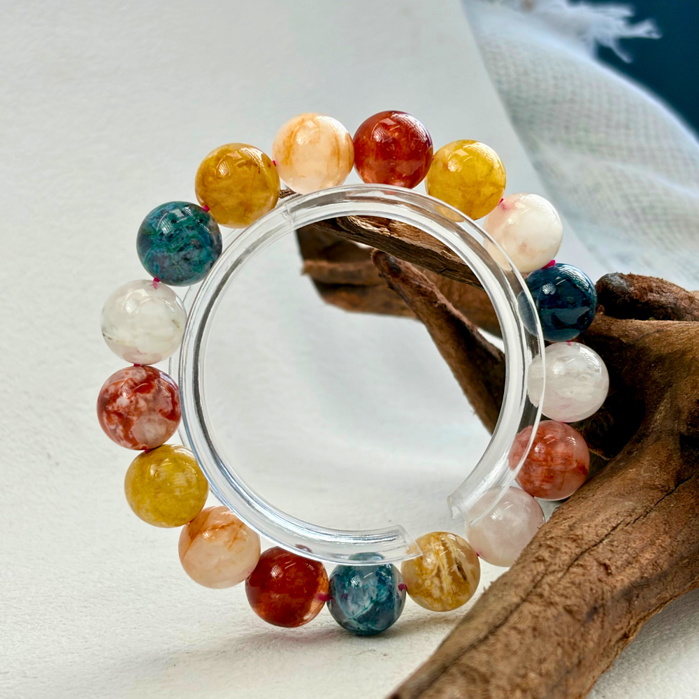 Multicolor Agate Protection Balance Bracelet