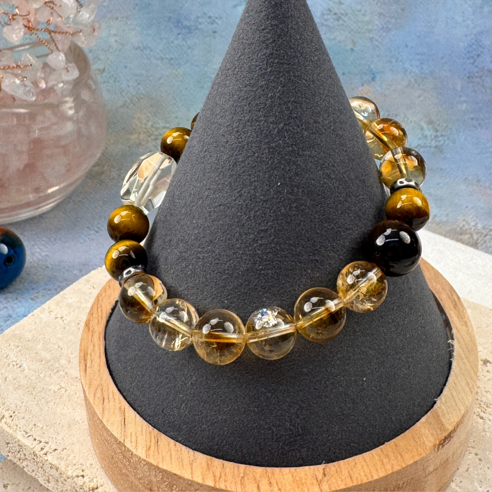 Citrine Tiger Eye Confidence Wealth Bracelet